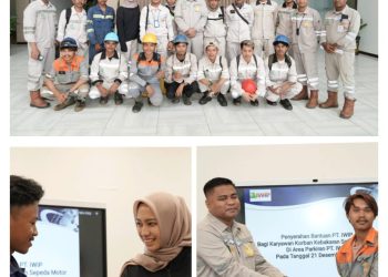 Korban Kebakaran Kendaraan Bermotor Dapat Bantuan Dari PT IWIP