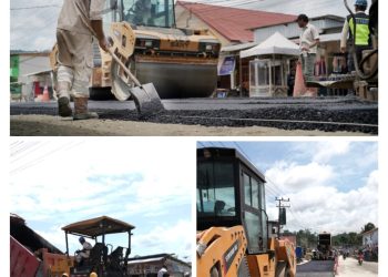 PT IWIP Perbaiki Jalan Lintas Halmahera