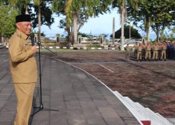 Wagub Sarbin Sehe Langsung Pimpin Apel Perdana