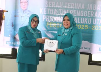 Sertijab Ketua TP-PKK Malut, Rusni Sarbin Siap Lanjutkan Sukses Era Darmawati Samsuddin