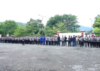 Polda Malut Kerahkan Ratusan Personel Amankan Pleno Terbuka Penetapan Gubernur dan Wakil Gubernur Terpilih