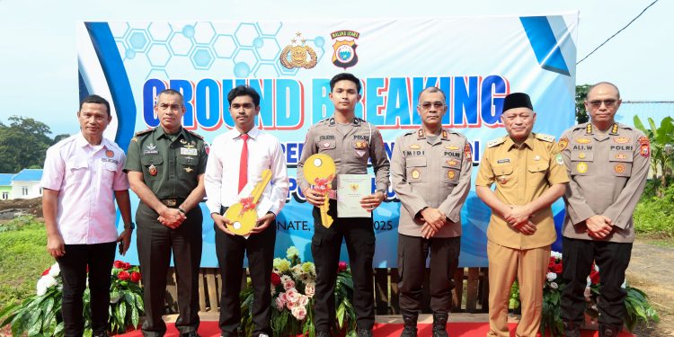 Kapolda Lakukan Ground Breaking Perumahan Subsidi untuk Personel Polri di Ternate