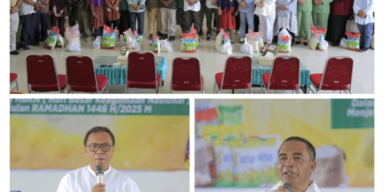 Tekan Inflasi dan Kemiskinan, Bupati dan Wabup Serahkan Sembako Gratis di Bulan Ramadhan