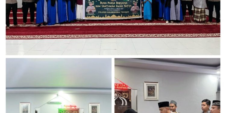 Kapolres dan Wakapolres Bukber Bersama Anak Yatim Dalam Rangka Safari Ramadhan