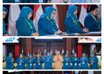 Dihadiri Gubernur, Rallia Asyari Ikram  Resmi Dilantik Ketua TP – PKK dan Posyandu Halteng Periode 2025 – 2030