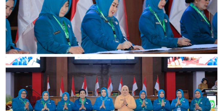 Dihadiri Gubernur, Rallia Asyari Ikram Resmi Dilantik Ketua TP – PKK dan Posyandu Halteng Periode 2025 – 2030