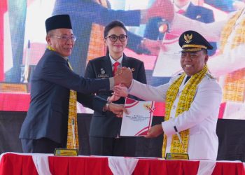 Gubernur Malut Hadiri Sertijab Bupati-Wakil Bupati Halut 2025-2030