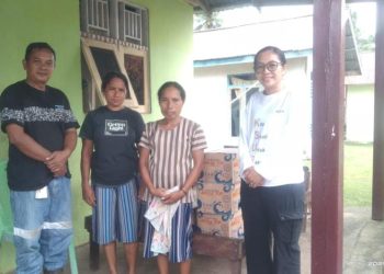 Tim KS-UR NHM Salurkan Bantuan kepada Keluarga Korban Banjir di Halmahera Utara