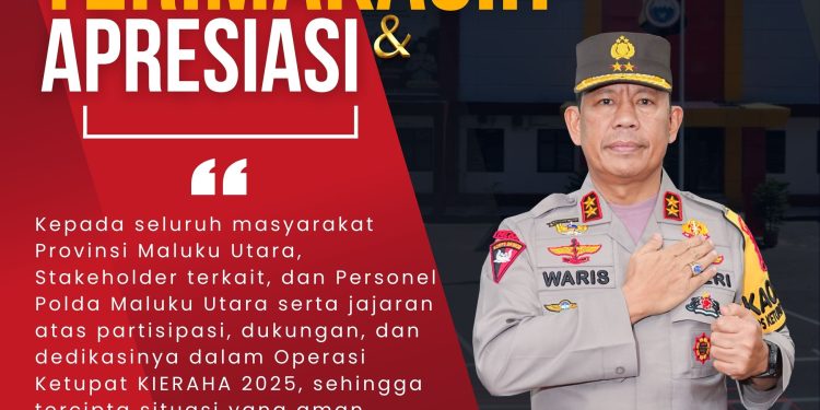 Operasi Ketupat Kieraha 2025 Berakhir Aman, Kapolda Sampaikan Apresiasi
