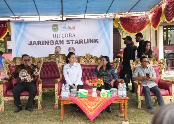 Atasi Blank Spot di Halmahera Barat, Gubernur Malut Uji Coba Jaringan Starlink