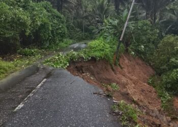 Aksandri Minta Pemprov Malut dan Balai PU Atasi Longsor di Jalan Roko
