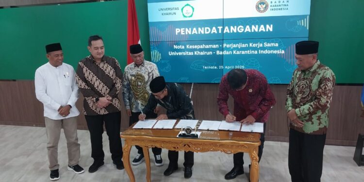 Unkhair dan Badan Karantina Indonesia Teken MoU, Perkuat Sinergi di Bidang Pendidikan dan Karantina