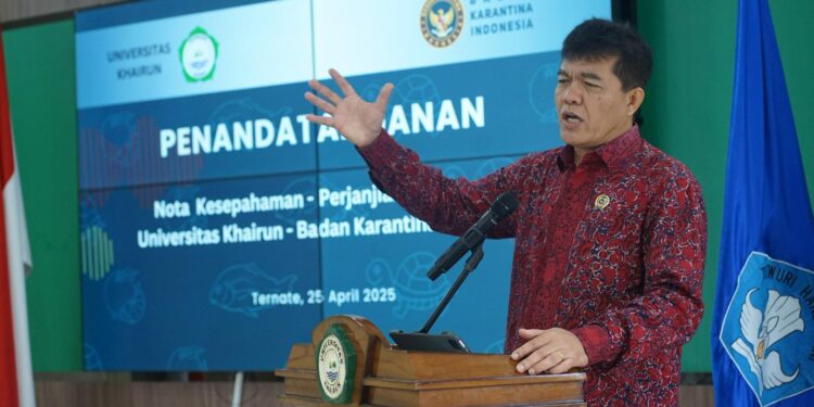 Barantin dan Unkhair Jalin Kerja Sama Strategis dalam Pengembangan SDM dan Iptek Karantina