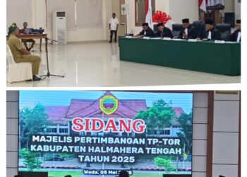 Perdana, Pemkab Halteng Gelar Sidang Majelis Pertimbangan TP – TGR Tahun 2025