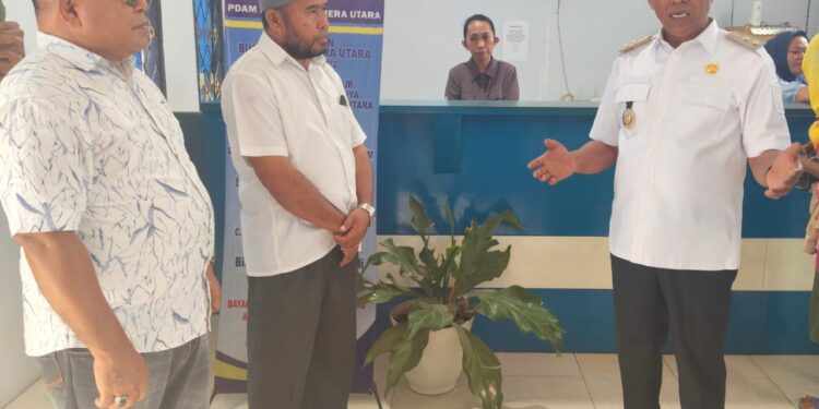 Wakil Bupati Halmahera Utara Sidak di Kantor PDAM Tobelo