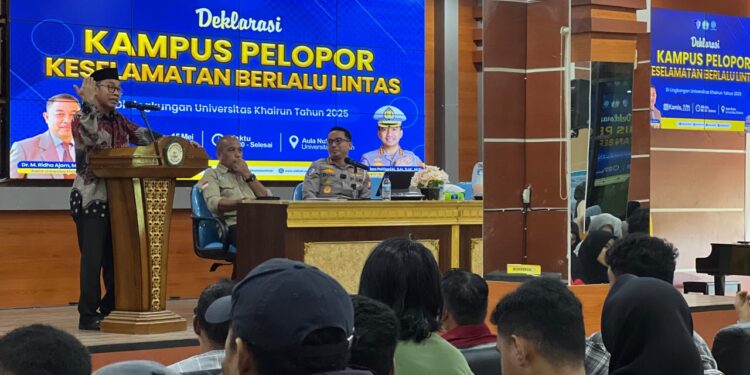Polres Ternate Gelar Deklarasi Kampus Pelopor Keselamatan Berlalulintas