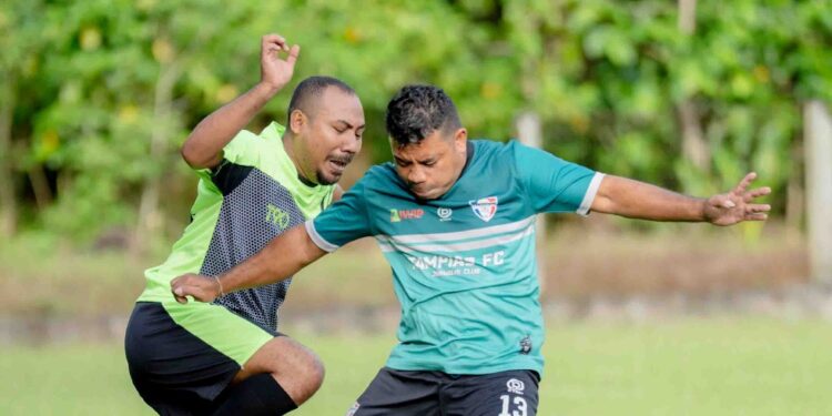 Tampias FC Bikin Kejutan, Imbangi Canggi FC di Laga Penuh Gengsi