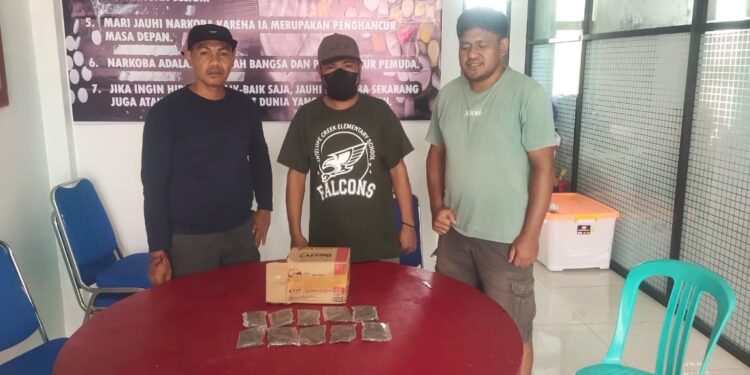 Selipkan Ganja di Ban Dalam Sepeda Motor, Pemuda Galela Ditangkap Polisi