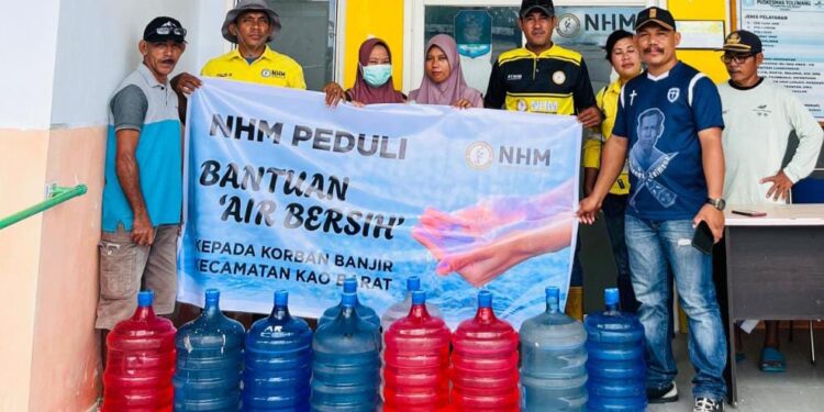 NHM Wujudkan Akses Air Bersih untuk Empat Terdampak Banjir di Kao Barat