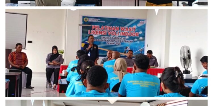 Wakili Bupati, Asisten II Buka Pelatihan Wasit Lisensi Voli Indoor Tahun 2025