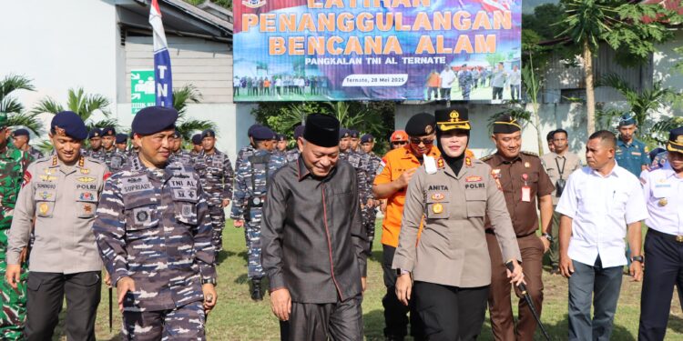 Wagub Hadiri Upacara Pembukaan Latihan Penanggulangan Bencana di Mako Lanal Ternate