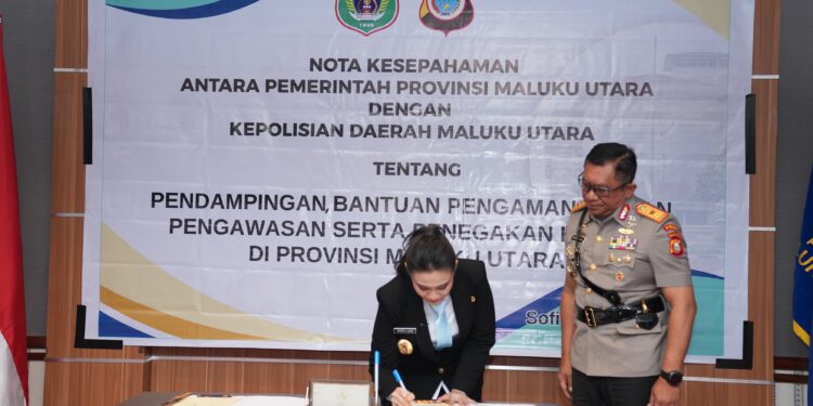 Pastikan Keamanan di Malut, Gubernur lakukan MoU dengan Polda