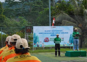 Apel Hari Lingkungan Hidup NHM Tutup Rangkaian Kegiatan Peduli Lingkungan di Gosowong