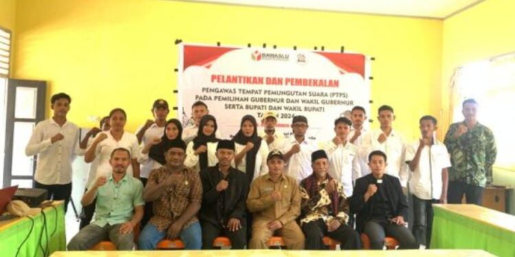 Lantik PTPS Loloda Kepulauan, Panwaslu Ingatkan Jaga Integritas