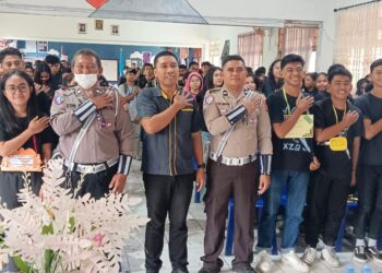 Satlantas Polres Halut Gelar Sosialisasi Tertib Lalulintas di Sejumlah Sekolah