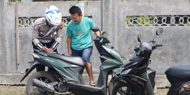 Ratusan Kendaraan Terjaring Operasi Patuh Kie Raha 2025