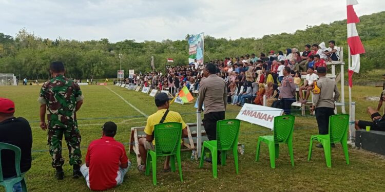 Polisi Tempatkan Personel Amankan Turnamen Takome Cup II di Ternate