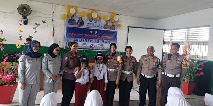 Kasat Lantas Polres Ternate Turun ke Sekolah, Bentuk Karakter Disiplin Lalu Lintas Sejak Dini