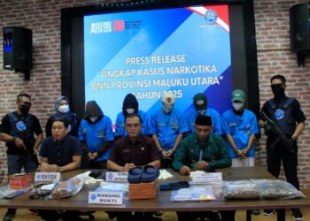 BNNP Malut Amankan Pekerja Tambang dan Residivis Narkotika