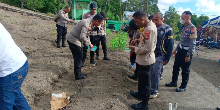 Penanaman Jagung Serentak, Polres Ternate Bersama Stakeholder Wujudkan Ketahanan Pangan