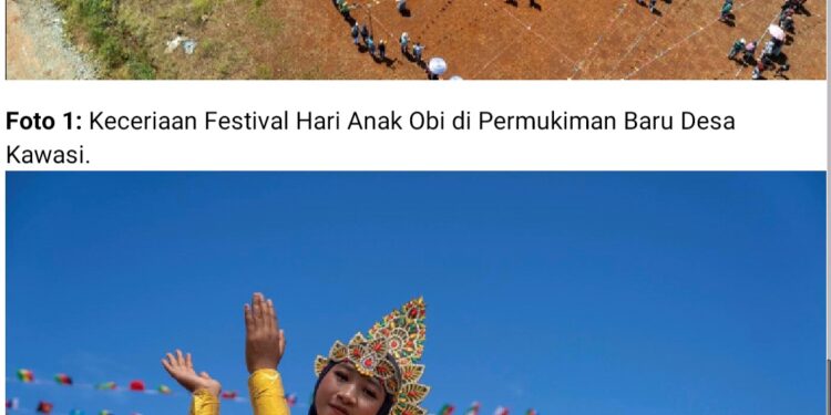 Ratusan Anak Pulau Obi Meriahkan Festival Hari Anak 2025
