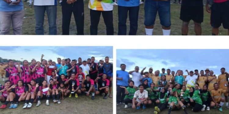 Putra Nurweda Tumbang Dengan Nusliko, Putri Were Tumbang Pada Laga Sepakbola U-35 Tahun