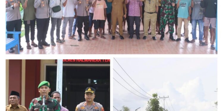 Forkopimda Halmahera Tengah Gelar Patroli Bersama Ajak Warga Jaga Kamtibmas