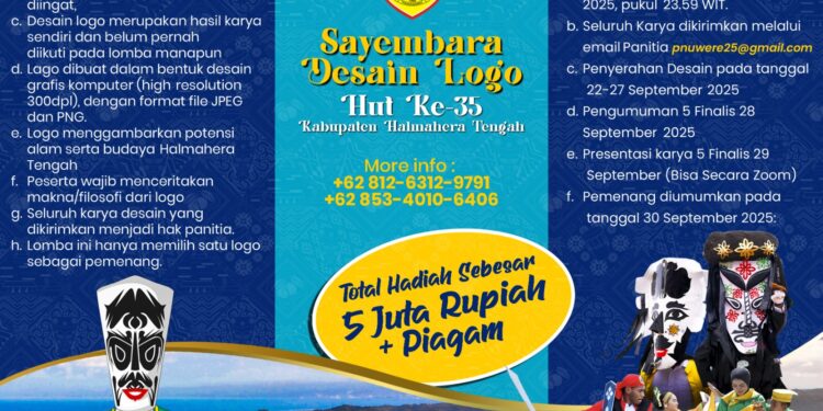 Panitia Gelar Sayembara Desain Logo HUT ke-35 Kabupaten Halteng