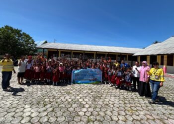 NHM Peduli Jangkau SD Inpres Sosol, Laksanakan Program Edukasi Mitigasi Bencana dan PHBS