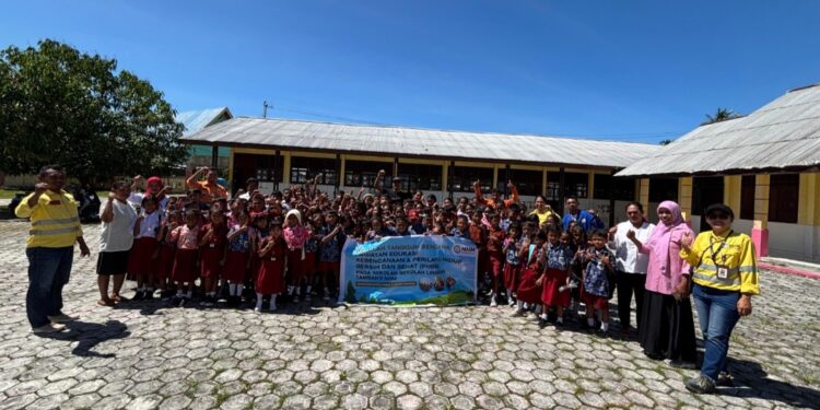 NHM Peduli Jangkau SD Inpres Sosol, Laksanakan Program Edukasi Mitigasi Bencana dan PHBS