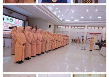 Ketua DWP Halteng Kukuhkan 33 DWP UPL Masa Bakti 2024 – 2029, Bupati : DWP Halteng Aktif Berkontribusi