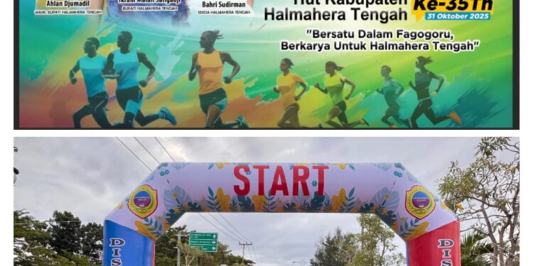 Meriahkan HUT ke Kabupaten Halteng Dispora Adakan Fagogoru FUN Run 5 KM, Kabid : Pendaftaran Gratis