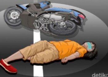 Diduga Mabuk, Oknum Anggota Brimob Polda Maluku Utara Tabrak Pejalan Kaki Hingga Tewas