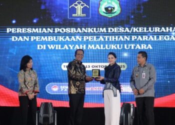 Menteri Hukum Resmikan 1.185 Pos Bantuan Hukum di Maluku Utara