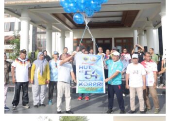 Canangkan HUT KORPRI, Wabup Ajak ASN Perkuat Kinerja serta Kebersamaan