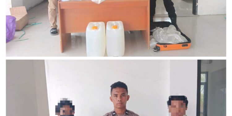 Puluhan Liter Cap Tikus Diamankan Petugas Pos KP3 di Pelabuhan Weda