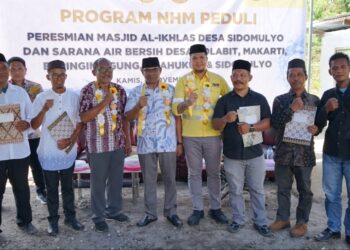 Perkuat Kehidupan Sosial dan Keagamaan, NHM Bangun Masjid dan Air Bersih di Kao Barat