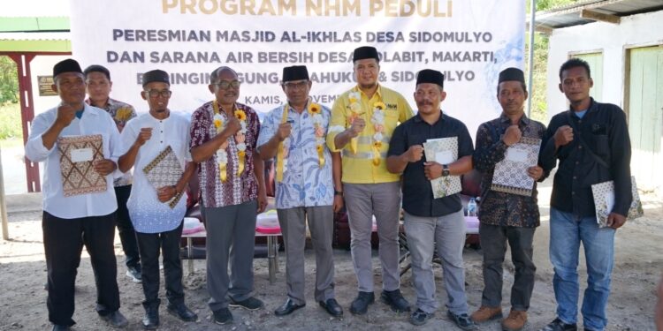 Perkuat Kehidupan Sosial dan Keagamaan, NHM Bangun Masjid dan Air Bersih di Kao Barat