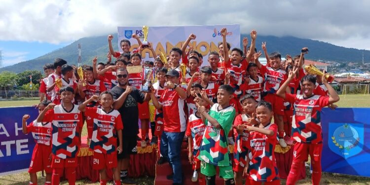 IM Ternate Sapu Bersih, Juara Umum Festival Sepak Bola Usia Dini Piala Wali Kota 2025