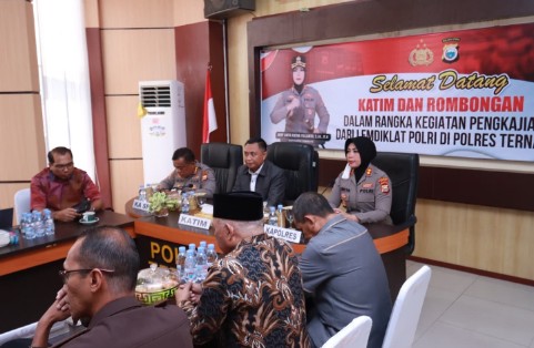 Kapolres Ternate Sambut Tim Lemdiklat Polri: Pendidikan Berkualitas, Polri Berintegritas